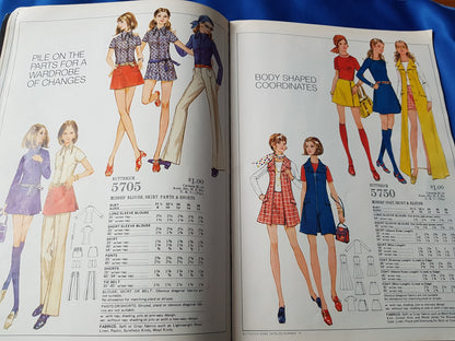 FABULOUS 1970s Vintage BUTTERICK Patterns Catalog Book -Summer 1970 Fashions - Featured Young American Designers-Chock Full of Fashions