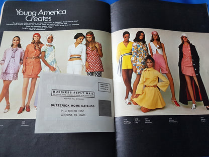 FABULOUS 1970s Vintage BUTTERICK Patterns Catalog Book -Summer 1970 Fashions - Featured Young American Designers-Chock Full of Fashions