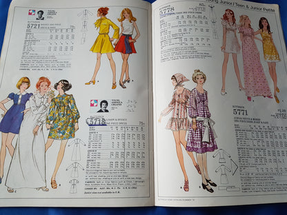FABULOUS 1970s Vintage BUTTERICK Patterns Catalog Book -Summer 1970 Fashions - Featured Young American Designers-Chock Full of Fashions