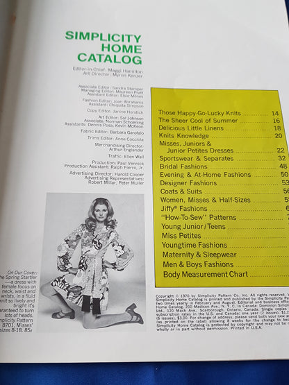 FABULOUS 1970s Vintage SIMPLICITY Patterns Catalog Book - Spring and Summer 1970 Fashions -Treasure Trove of Fashions