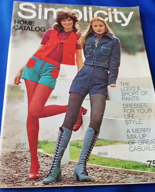 FABULOUS 1970s Vintage SIMPLICITY Patterns Catalog Book - Fall and Winter 1971 Fashions -Wonderful Catalog of Retro Fashions