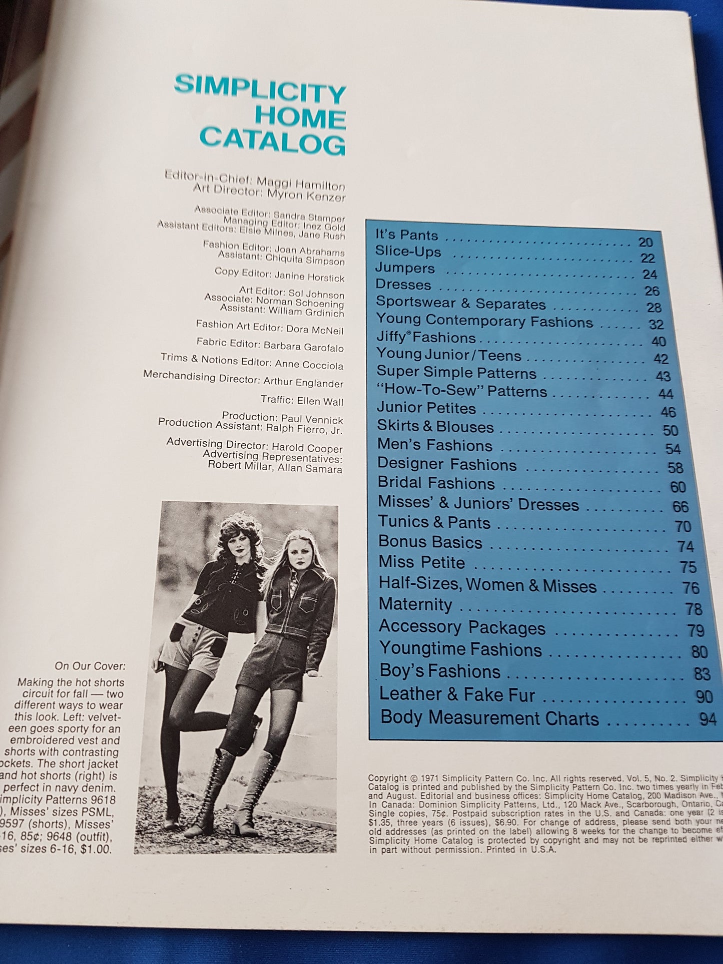 FABULOUS 1970s Vintage SIMPLICITY Patterns Catalog Book - Fall and Winter 1971 Fashions -Wonderful Catalog of Retro Fashions