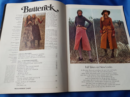 FABULOUS 1970s Vintage BUTTERICK Patterns Catalog Book - Fall 1970 Fashions - Featured Designer Mary Quant, Wonderful Vintage Fashions