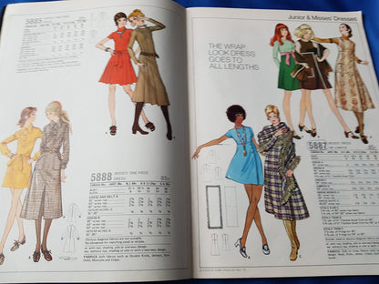 FABULOUS 1970s Vintage BUTTERICK Patterns Catalog Book - Fall 1970 Fashions - Featured Designer Mary Quant, Wonderful Vintage Fashions