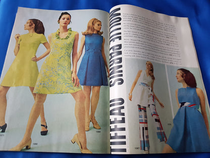 VINTAGE McCall's Pattern Fashions Catalog Summer 1969,Fabulous Fashion Pattern Photos, Features Anne Klein, Mollie Parnis, Vintage Pattern Catalog
