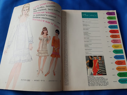 FABULOUS 1960s Vintage McCALL'S Patterns Home Catalog Book -Summer 1967 Fashions - Featured American Designers, Wonderful Mod Fashions