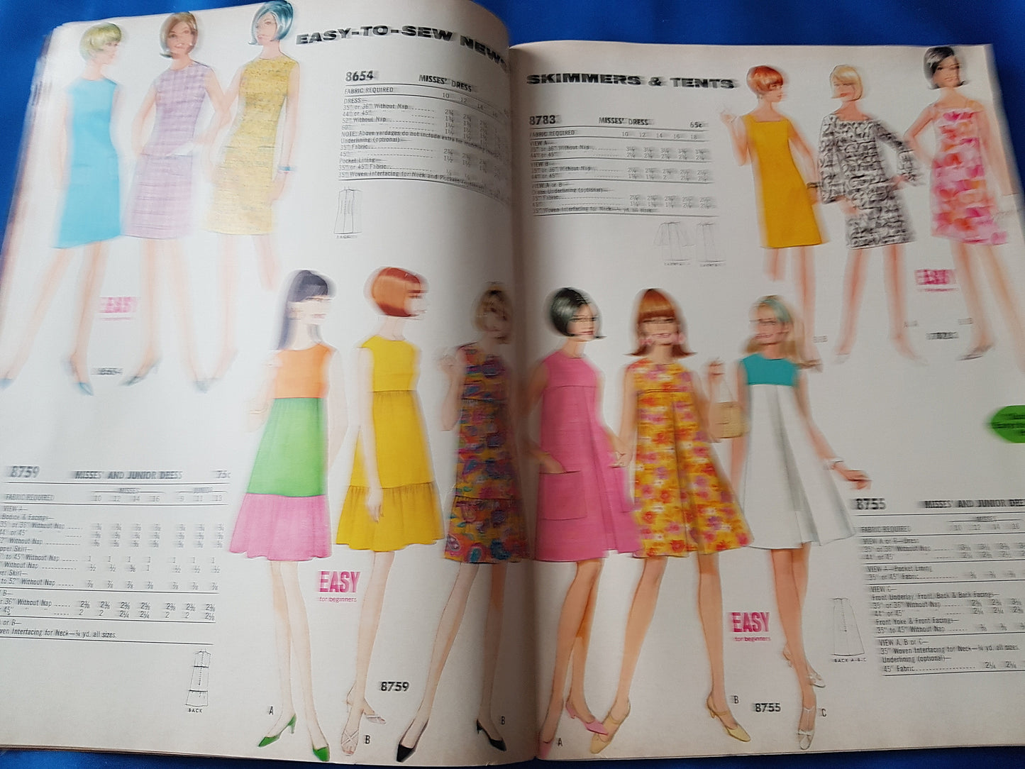 FABULOUS 1960s Vintage McCALL'S Patterns Home Catalog Book -Summer 1967 Fashions - Featured American Designers, Wonderful Mod Fashions