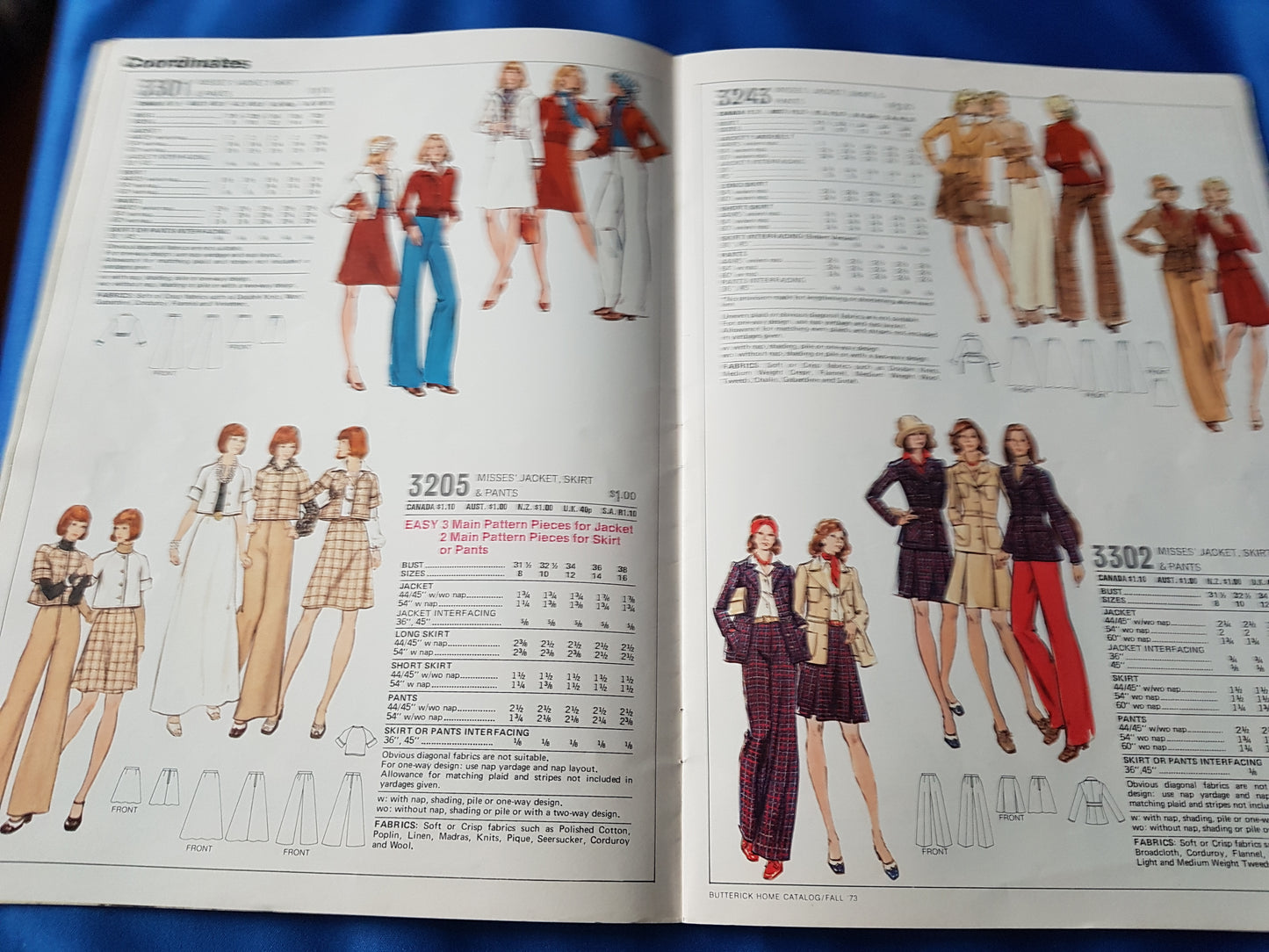 FABULOUS 1970s Vintage BUTTERICK Patterns Catalog Book - Fall 1973 Fashions - Featured Designers Willi Smith, Betsey Johnson Alley Cat, Wonderful Vintage Fashions