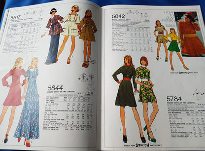 FABULOUS 1970s Vintage SIMPLICITY Patterns Home Catalog Book - Fall and Winter 1973 Fashions -Wonderful Catalog of Retro Fashions
