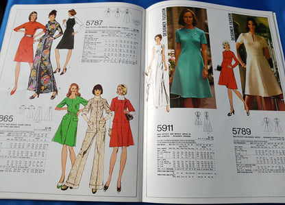 FABULOUS 1970s Vintage SIMPLICITY Patterns Home Catalog Book - Fall and Winter 1973 Fashions -Wonderful Catalog of Retro Fashions