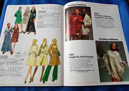 FABULOUS 1970s Vintage SIMPLICITY Patterns Home Catalog Book - Fall and Winter 1973 Fashions -Wonderful Catalog of Retro Fashions