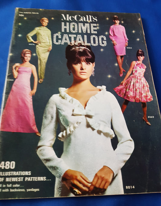FABULOUS 1960s Vintage McCALL'S Patterns Home Catalog Book -Fall Winter 1965-66 Fashions - Featured American Designers, Wonderful Fashions