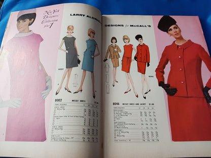 FABULOUS 1960s Vintage McCALL'S Patterns Home Catalog Book -Fall Winter 1965-66 Fashions - Featured American Designers, Wonderful Fashions