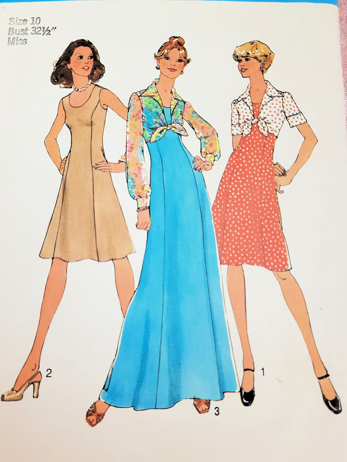 1970s FAB Princess Seam Dress and Jacket Pattern SIMPLICITY 6761 Regular or Maxi Length Dress Bust 32-1/2 Vintage Sewing Pattern