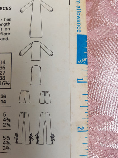 1960s MOD Micro-Mini to Maxi Lace-Up Dress, Pants and Shorts Pattern BUTTERICK 5732 Cute Styles Bust 31 Vintage Sewing Pattern FF