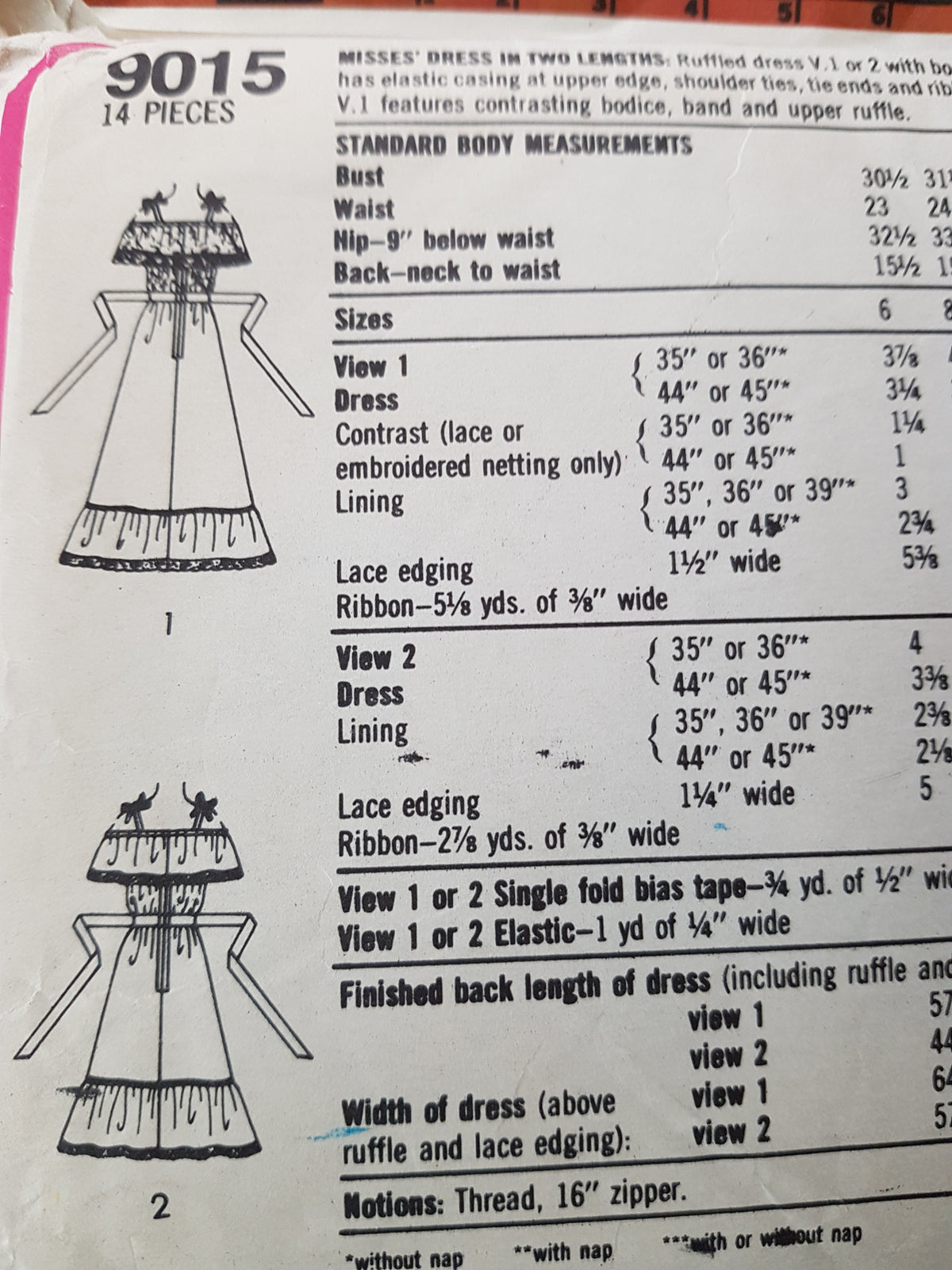 1970s GUNNE SAX Romantic Dress Pattern SIMPLICITY 9015 Two Lengths, Day or Evening Dress, Vintage Sewing Pattern FF