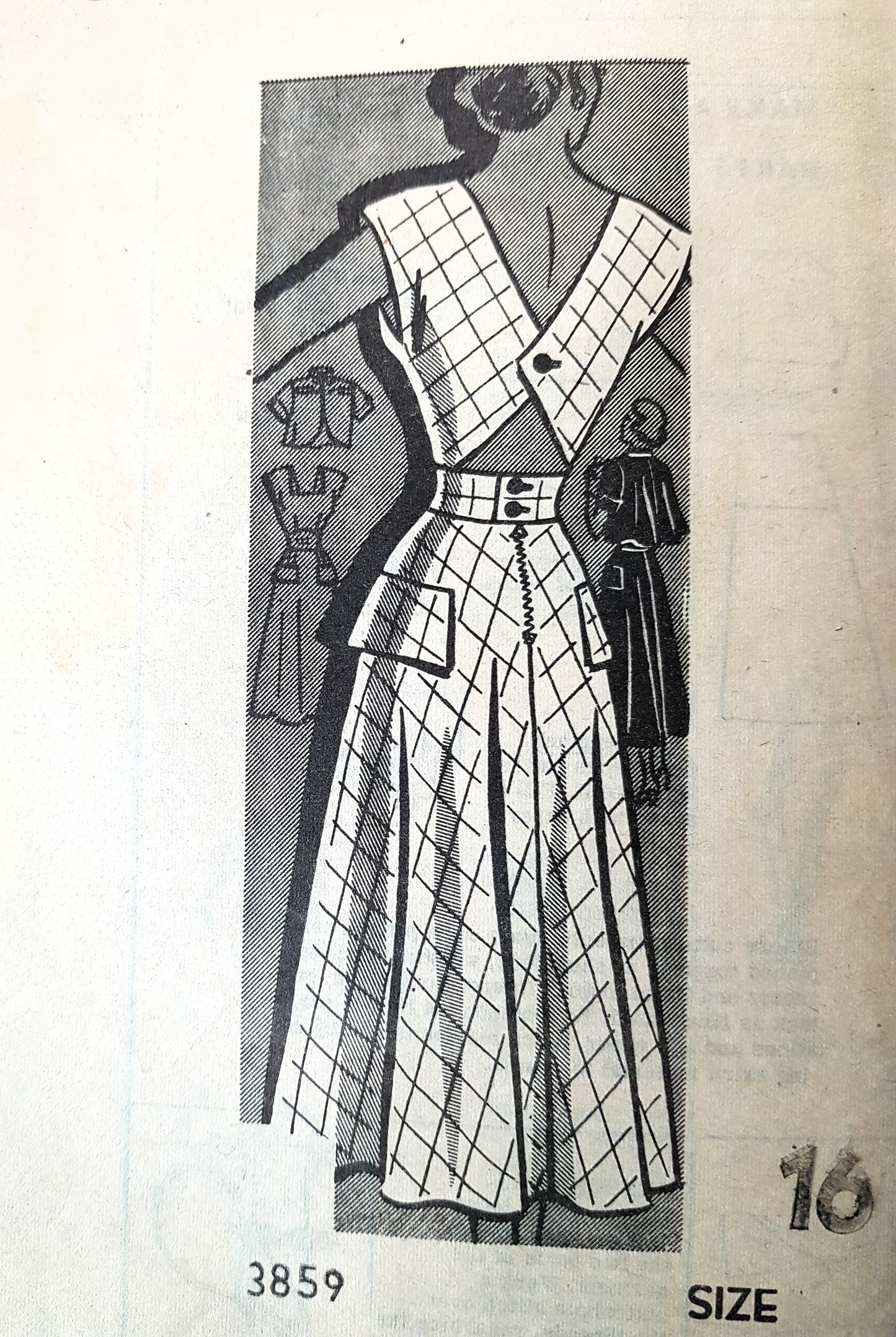 Late 40s Sundress and Flared Back Jacket Pattern AMERICAN WEEKLY 3859 Cut Out Sun Back Dress Bust 34 Vintage Sewing Pattern FF