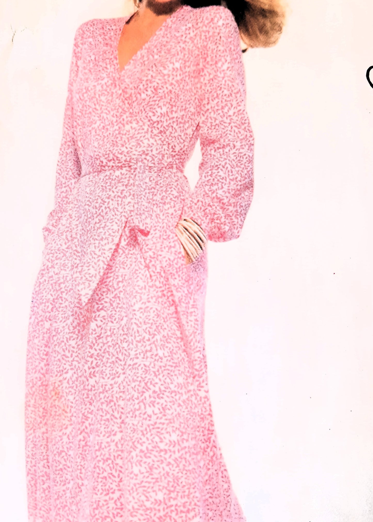 1970s FABULOUS Diane von Furstenberg Wrap Dress Pattern VOGUE American Designer 1853 ,Bust 34, Very Easy To Sew ,Vintage Sewing Pattern