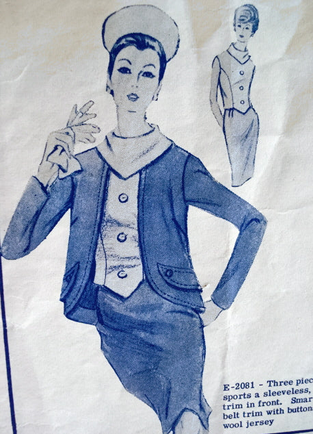 1960s  3 PC SUIT PATTERN  VERY STYLISH  MODES ROYALE  2081