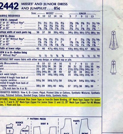 1970s FAB Dress and Jumpsuit Pattern McCALLS 2442 High Waisted Surplice Mini Dress and Wide Palazzo Legged Jumpsuit Bust 30 Vintage Sewing Pattern FACTORY FOLDED