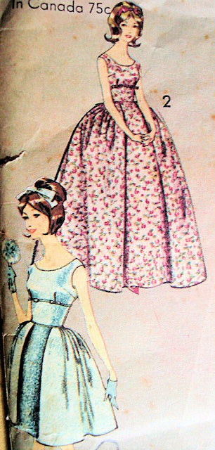 1960s BEAUTIFUL Bridal Gown or Bridesmaid Dress and Jacket Pattern ADVANCE 3150 Stunning Design, Bust 31 Vintage Sewing Pattern