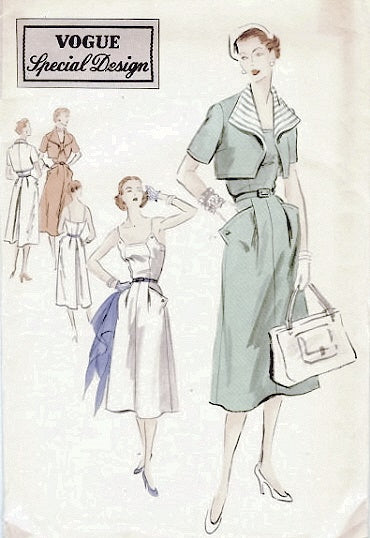 1950s  SUN DRESS, BOLERO PATTERN VOGUE SPECIAL DESIGN 4321