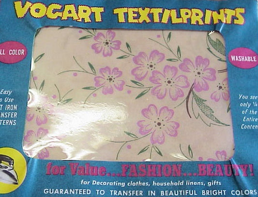 SWEET VINTAGE VIOLETS IRON ON HOT TRANSFERS PATTERN