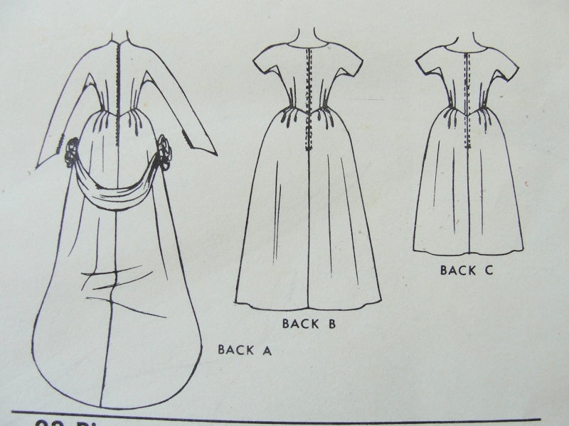 1950s Striking Bridal or Bridesmaids Wedding Gown Pattern McCalls 5260 Two Lengths Long Train Fitted Bodice Bust 32 ,36 Vintage Sewing Pattern FACTORY FOLDED