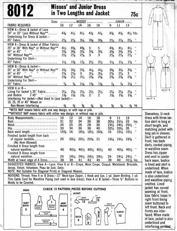 1960s Slim Evening Dress Pattern McCalls 8012 Full or Cocktail Length Glove Fitting Party Dress with Jacket Low U Neckline Bust 31 Vintage Sewing Pattern UNCUT
