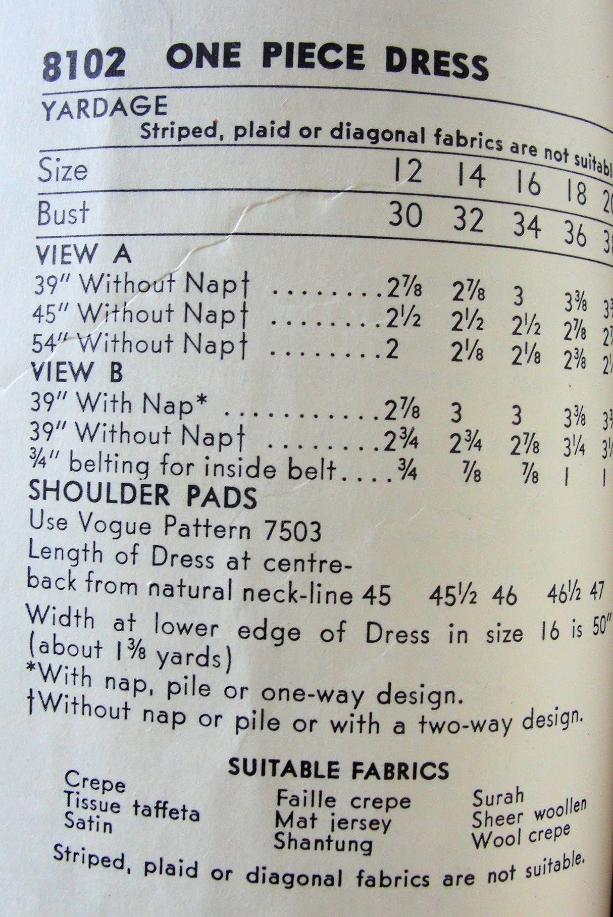 1950s GLAMOROUS Cocktail Dinner Dress Pattern VOGUE 8102 Lovely Draped Neckline, Sleeves and Hips Beautiful Design Bust 32 Vintage Sewing Pattern FACTORY FOLDED