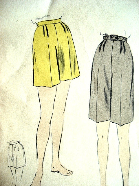 1950s  SHORTS PATTERN SHORT or KNEE LENGTH VOGUE 8286