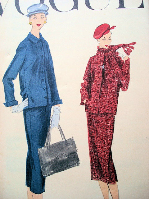 1950s BOX JACKET SUIT PATTERN VOGUE 8974