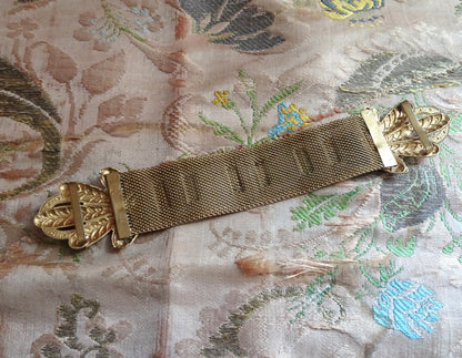 BEAUTIFUL Unique Antique Belt Buckle, Ornate Double Dress Buckle, Gold Tone Metal, Stunning Dress Buckle, Statement Vintage Buckles