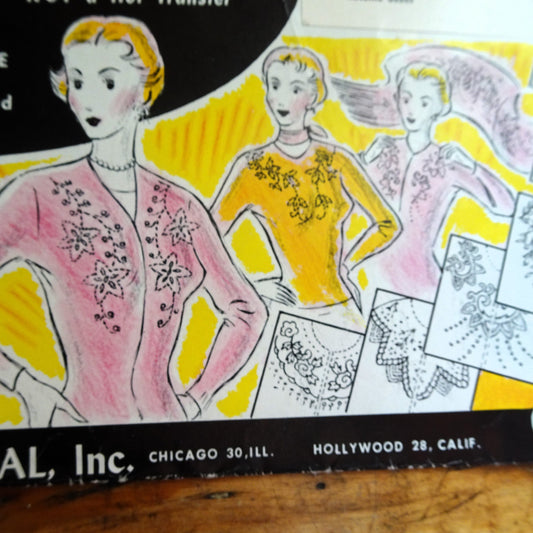 FABULOUS Vintage 50s Bead Pattern, Craft House Regal, Bead Sweaters,Blouses,Cardigans, Hats, Gloves etc Never Used Still Sealed, Vintage Craft Pattern