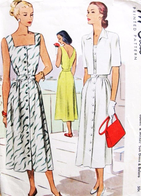 McCall 7172 Sun Dress and Bolero Pattern