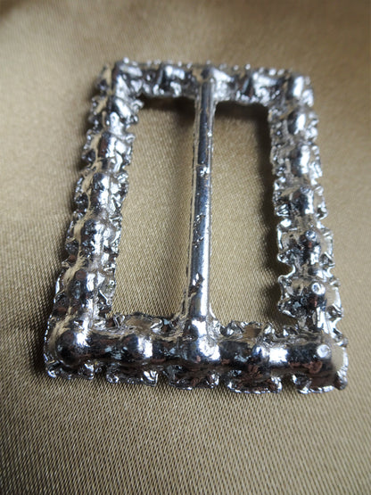 ART DECO Flapper Dress Buckle, Paste Rhinestones Belt Buckle ,Sash Buckle, Collectible Vintage Buckles