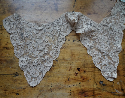 BEAUTIFUL Antique FRENCH LACE Collar,Tambour Embroidered,Great Gatsby,Bridal Vintage Clothing,Collectible Vintage Lace