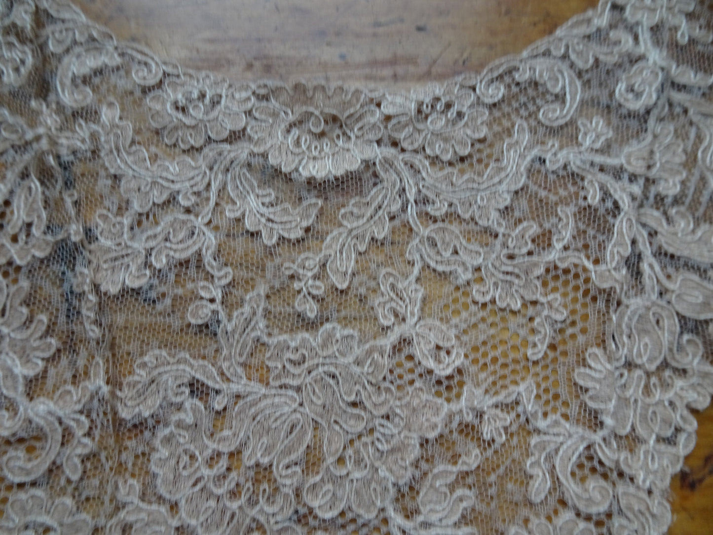 BEAUTIFUL Antique FRENCH LACE Collar,Tambour Embroidered,Great Gatsby,Bridal Vintage Clothing,Collectible Vintage Lace