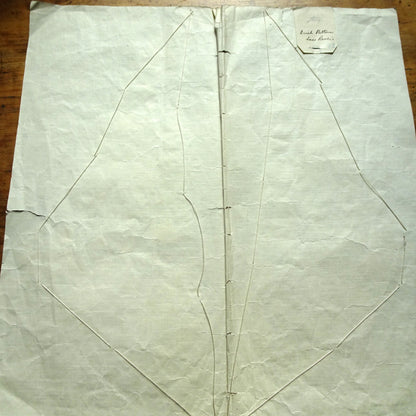 GORGEOUS Antique Lace Collar,Salesman's Sample,On Original Paper With Label,Irish Pattern Lace,Heirloom Sewing or Frame It, Collectible Lace