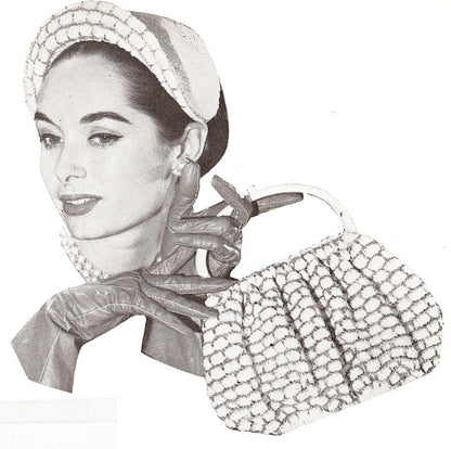 Instant PDF Vintage Pattern Book THIRTY TWO Hats and Bags PATTERNS Hiawatha Hats & Bags By Melina Book No. 115 Patterns for 32 Lovely Hats Purses