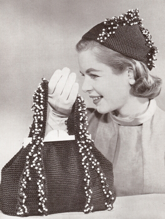 Instant PDF Vintage Pattern Book THIRTY TWO Hats and Bags PATTERNS Hiawatha Hats & Bags By Melina Book No. 115 Patterns for 32 Lovely Hats Purses