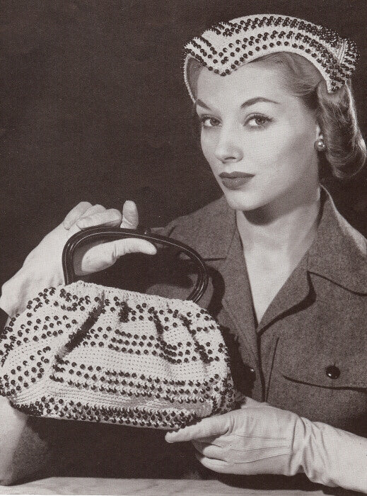 Instant PDF Vintage Pattern Book THIRTY TWO Hats and Bags PATTERNS Hiawatha Hats & Bags By Melina Book No. 115 Patterns for 32 Lovely Hats Purses