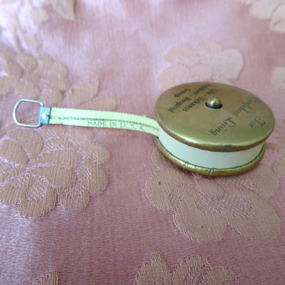 LOVELY Advertising  Vintage Sewing Tape Measure, Working Tape Measure, Sewing Room Display, Collectible Advertising, Needlework Sewing Tools