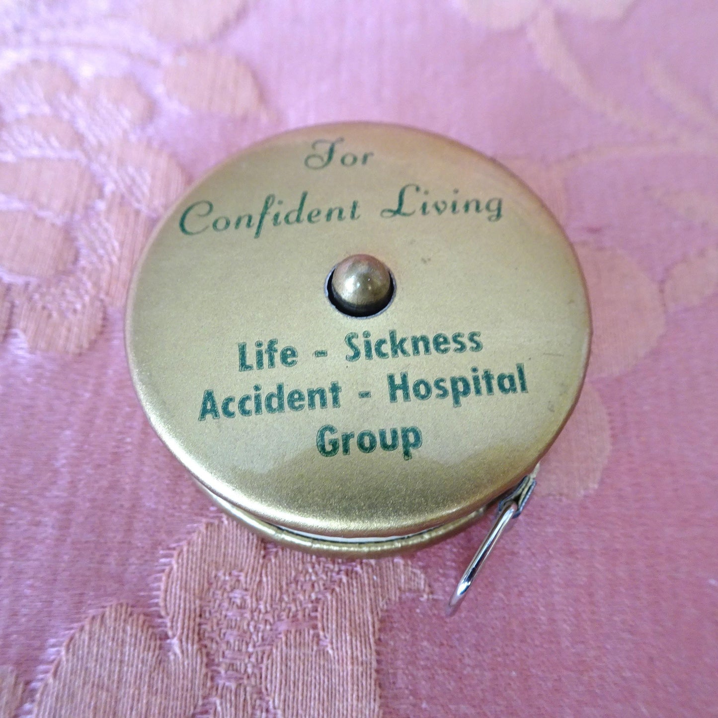 LOVELY Advertising  Vintage Sewing Tape Measure, Working Tape Measure, Sewing Room Display, Collectible Advertising, Needlework Sewing Tools