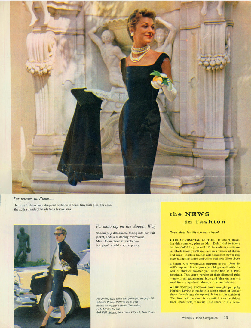1950s EDITH HEAD Cocktail Evening Sheath Dress Pattern ADVANCE American Designer 8048 Fitted Slim Dress and Button Back Jacket Stunning Style Bust 34 Vintage Sewing Pattern