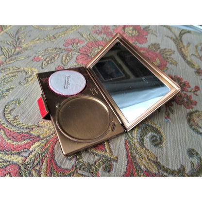 FABULOUS Vintage Compact, Yardley's Gold and White Enamel, Art Deco,Purse Powder Rouge Compact, Vanity Display, Collectible Vintage Compacts