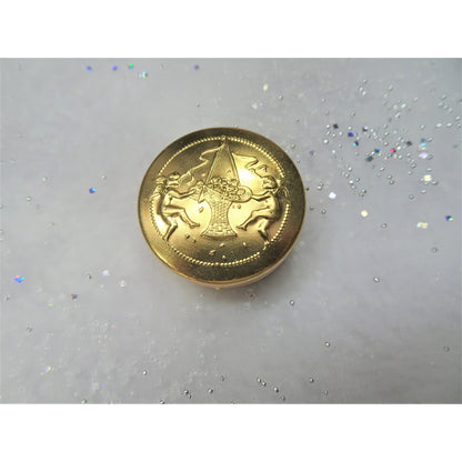 ROMANTIC 1920s Powder Compact,Cherubs and Flower Basket, Gold Tone Embossed Metal Box, Vanity Items, Collectible Powder Compacts