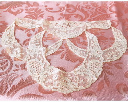 LOVELY Antique Lace Large Applique,Mixed Lace,Perfect For Dress,Blouse,Collectible Vintage Lace,Heirloom Sewing