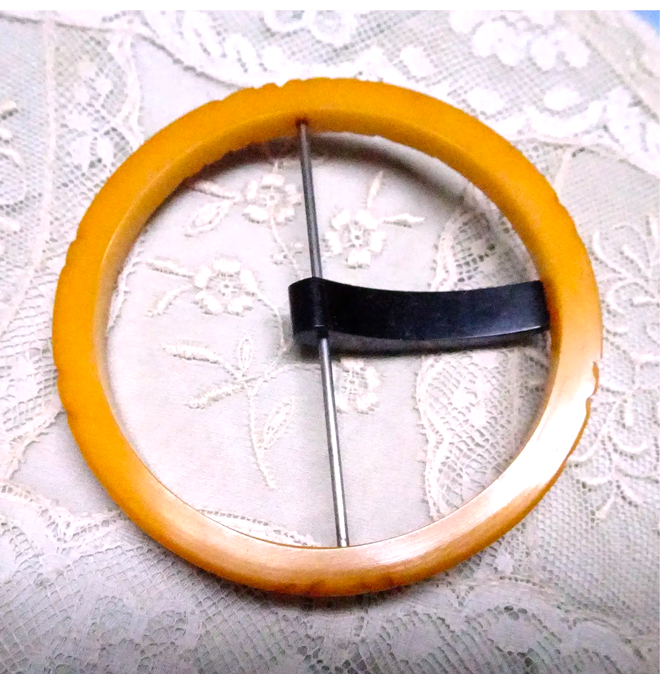 1930s ART DECO Original CARVED Bakelite Buckle, Dramatic Carved Buckle,Large Dress Buckle,Collectible Vintage Bakelite