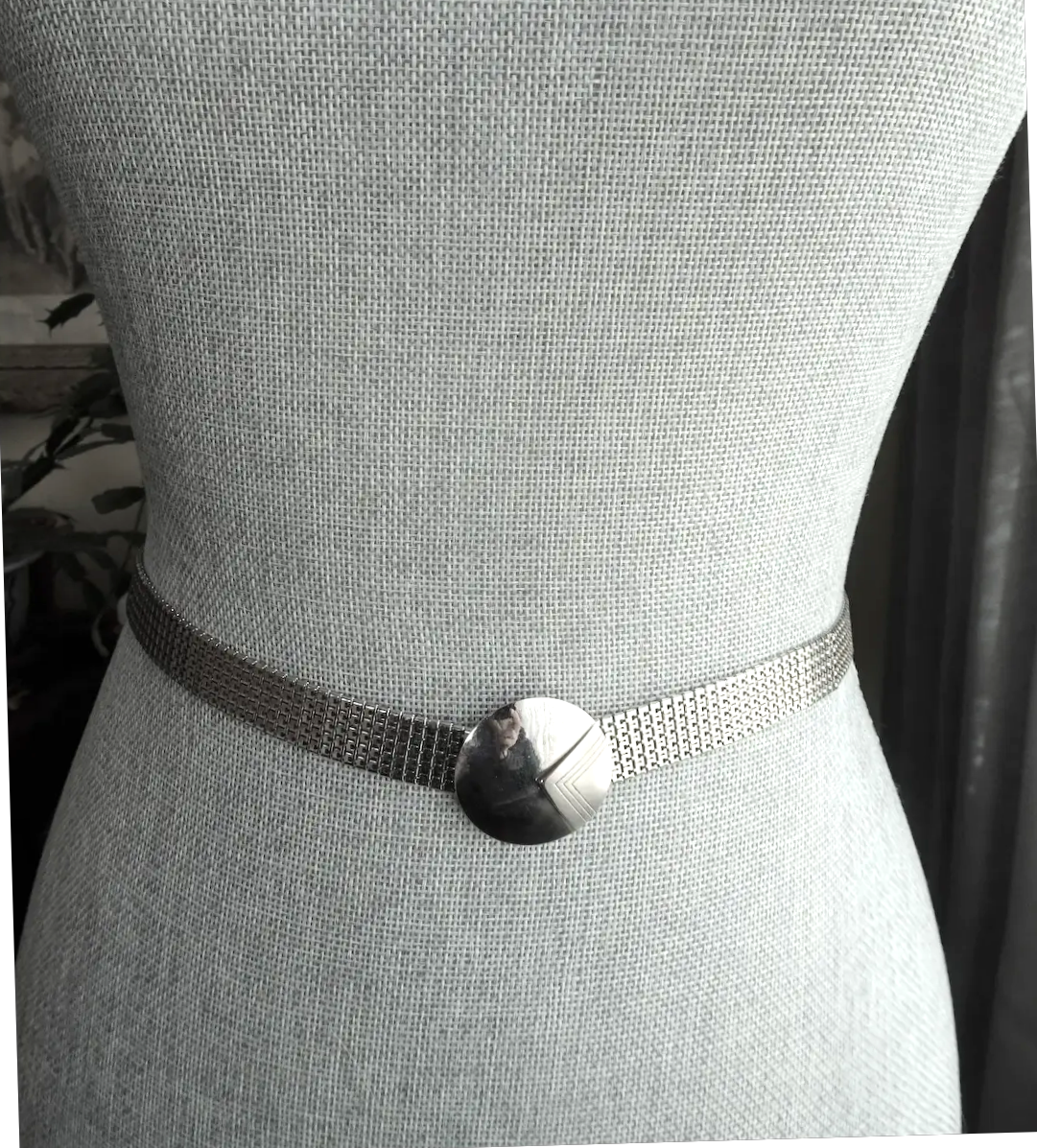 STUNNING Art Deco Chrome Belt and Buckle, Classic Deco ,Wonderful Condition, Collectible Art Deco Accessories